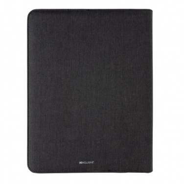 Logotrade Logogeschenke das Foto: Air 5W Wireless Charging Portfolio A4 mit 5.000mAh Powerbank