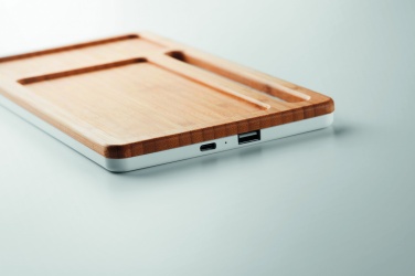 Logotrade Werbeartikel das Foto: Organizer mit Ladestation 5W MALABAR