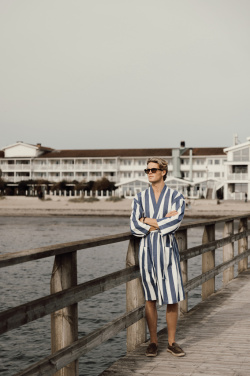 Logotrade Werbegeschenke das Foto: VINGA Ornos GRS Hamam-Bademantel L/XL