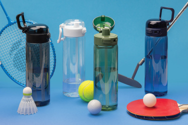 Logotrade Firmengeschenke das Foto: Sip'nLock RCS rPET auslaufsichere Sport-Trinkflasche 800ml