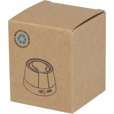 Logotrade werbemittel das Foto: Horna 3 W kabelloser magnetischer Lautsprecher aus recyceltem Kunststoff