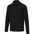 Apollo Langarm Poloshirt Unisex, Schwarz