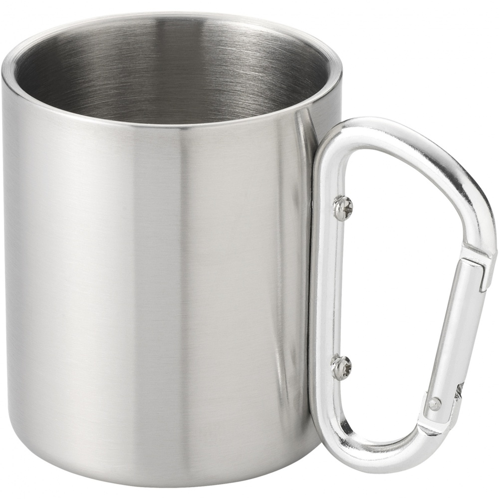 Logotrade promotional gift picture of: Alps 200 ml insulated mug with carabiner