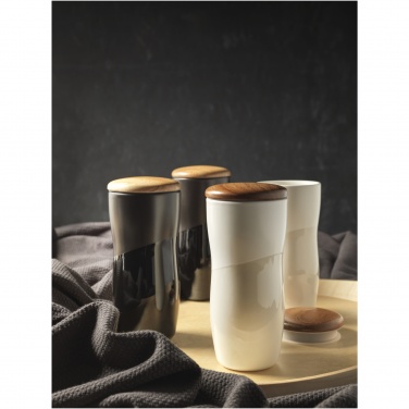 Logotrade promotional giveaway picture of: Double-walled ceramic tumbler Reno 370 ml