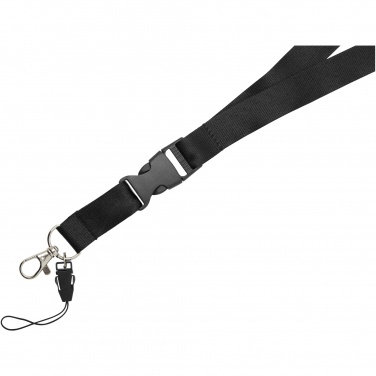 Logotrade promotional merchandise picture of: Sagan phone holder lanyard with detachable buckle