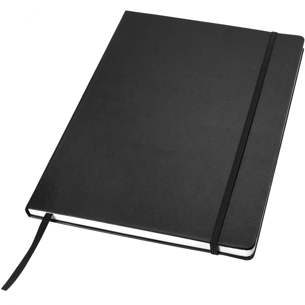 Logo trade business gifts image of: Executive A4 hard cover notebook