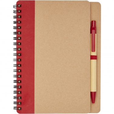 Logo trade business gifts image of: Priestly recycled notebook with pen