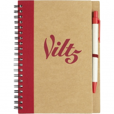 Logotrade promotional items photo of: Priestly recycled notebook with pen