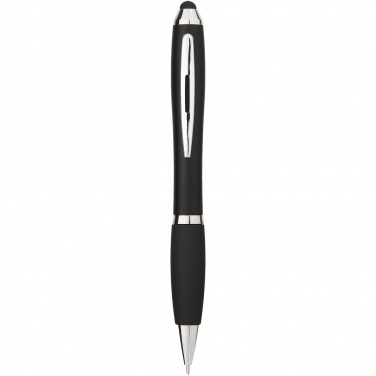Logotrade promotional items photo of: Nash coloured stylus ballpoint pen with black grip