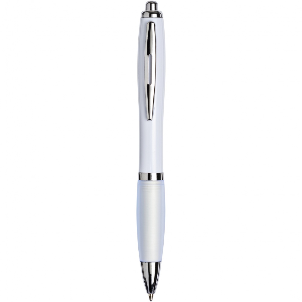 Logo trade promotional giveaways image of: Nash ballpoint pen with coloured barrel and grip