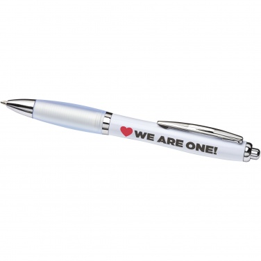 Logotrade promotional product picture of: Nash ballpoint pen with coloured barrel and grip