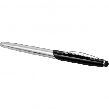 Logo trade promotional products image of: Geneva stylus ballpoint pen and rollerball pen set