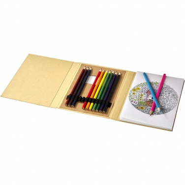 Logo trade corporate gift photo of: Pablo colouring set with drawing paper