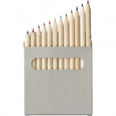 Logo trade business gift photo of: Tallin 12-piece coloured pencil set