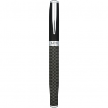 Logo trade promotional giveaways picture of: Carbon duo pen gift set with pouch