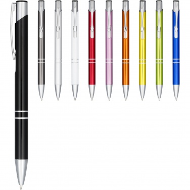 Logotrade promotional giveaways photo of: Moneta anodized aluminium click ballpoint pen