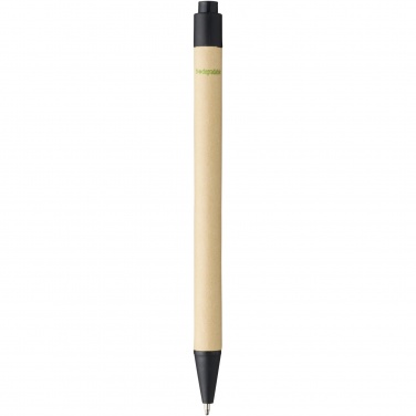 Logo trade advertising product photo of: Berk recycled carton and corn plastic ballpoint pen