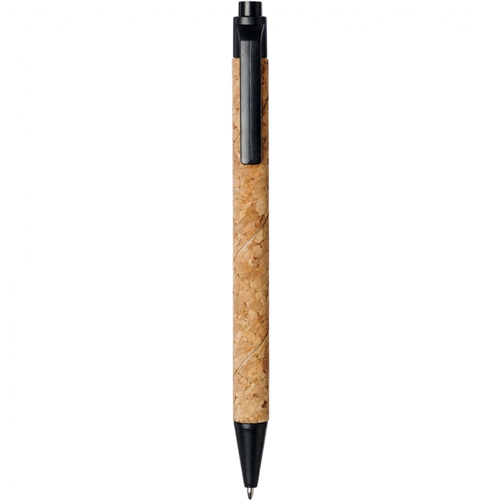 Logo trade promotional item photo of: Midar cork and wheat straw ballpoint pen