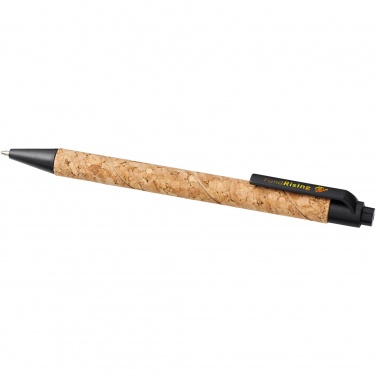 Logo trade promotional gifts image of: Midar cork and wheat straw ballpoint pen