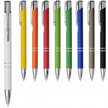 Logo trade promotional merchandise image of: Moneta soft touch ballpoint pen
