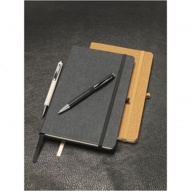 Logo trade promotional merchandise picture of: Atlana leather pieces notebook