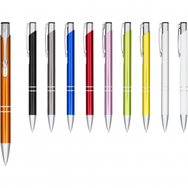 Logo trade advertising products picture of: Moneta anodized aluminium click ballpoint pen