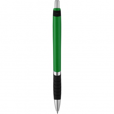 Logo trade corporate gifts image of: Turbo ballpoint pen with rubber grip