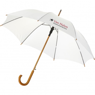 Logo trade promotional items picture of: Kyle 23" auto open umbrella wooden shaft and handle