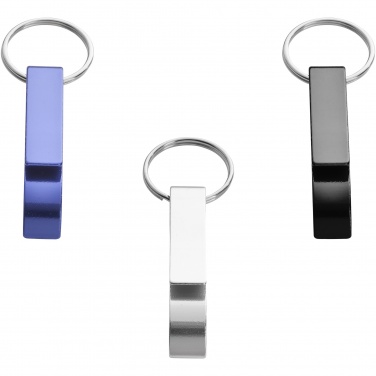 Logo trade promotional items image of: Tao bottle and can opener keychain