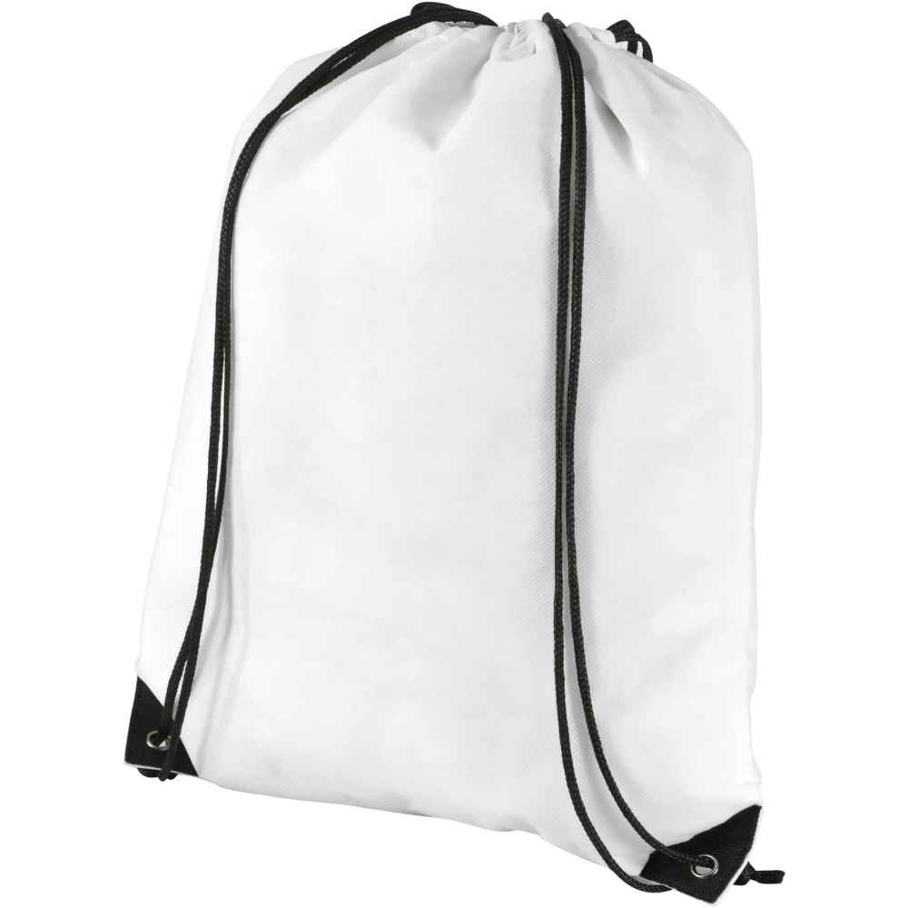 Logo trade promotional giveaway photo of: Evergreen non-woven drawstring bag 5L