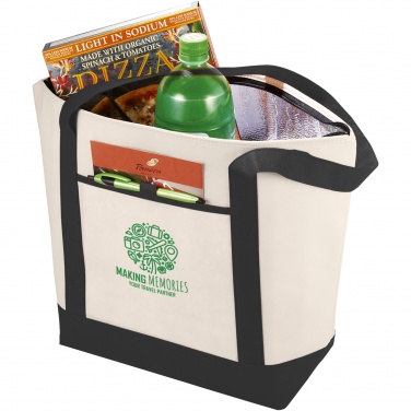 Logo trade business gifts image of: Lighthouse non-woven cooler tote 21L