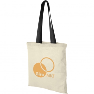 Logotrade promotional giveaway image of: Nevada 100 g/m² cotton tote bag coloured handles 7L