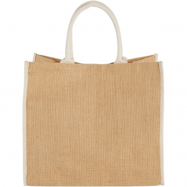 Logo trade advertising products picture of: Harry coloured edge jute tote bag 25L