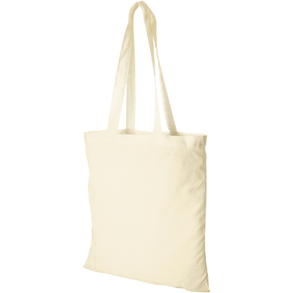 Logo trade advertising products image of: Peru 180 g/m² cotton tote bag 7L