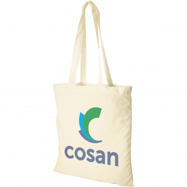 Logo trade advertising products image of: Peru 180 g/m² cotton tote bag 7L