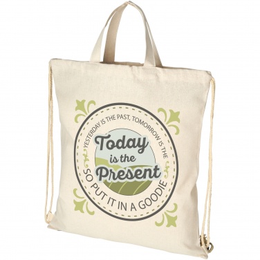 Logo trade advertising products picture of: Pheebs 210 g/m² recycled drawstring bag 6L
