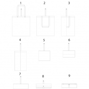 Logo trade promotional merchandise picture of: Nevada 100 g/m² cotton foldable tote bag 7L