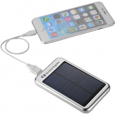Logo trade promotional item photo of: Bask 4000 mAh solar power bank