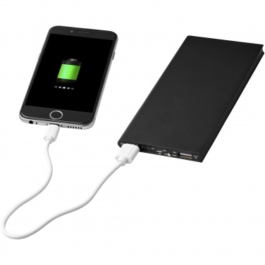 Logo trade promotional item photo of: Plate 8000 mAh aluminium power bank