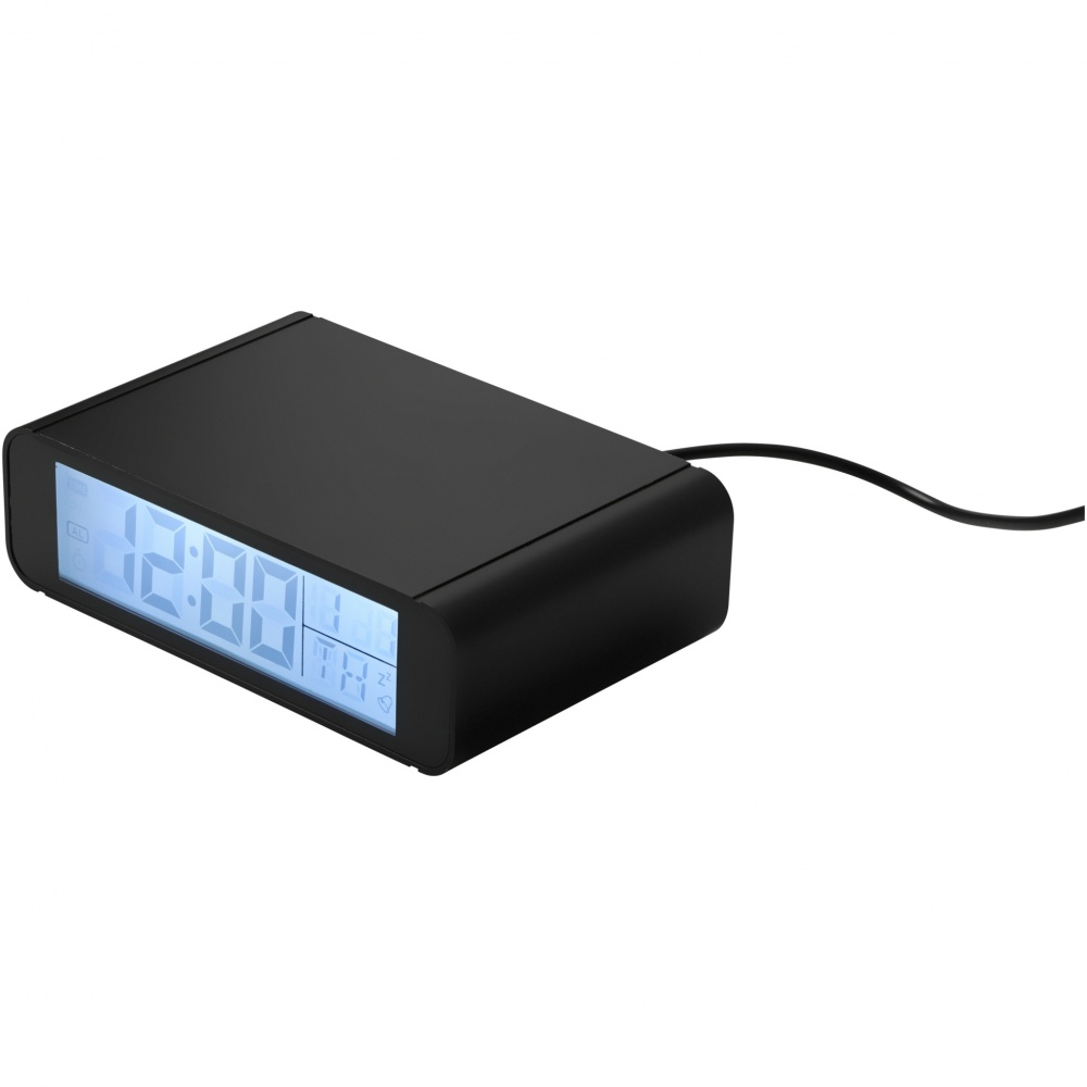 Logo trade promotional merchandise picture of: Seconds 5W wireless charging clock