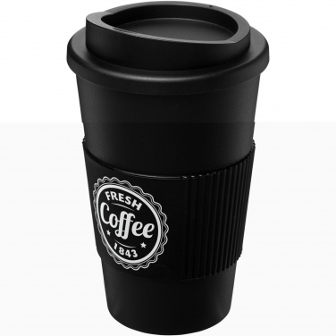 Logo trade promotional items image of: Americano® 350 ml insulated tumbler with grip