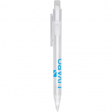 Logo trade promotional merchandise picture of: Calypso frosted ballpoint pen