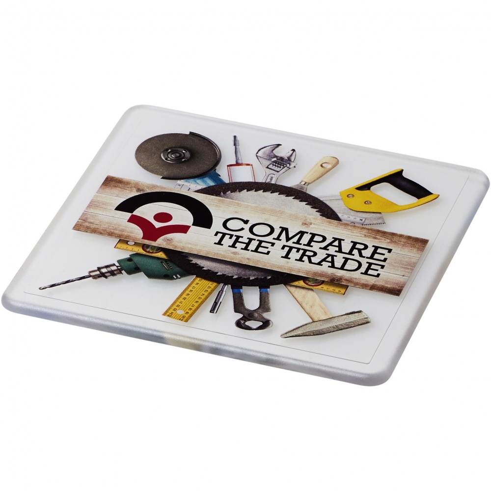 Logo trade promotional products picture of: Renzo square plastic coaster