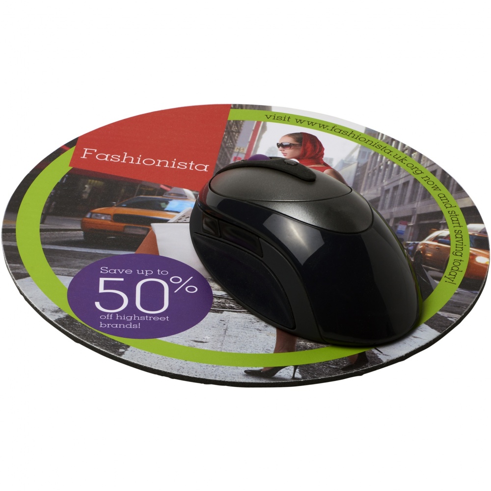 Logo trade advertising products image of: Q-Mat® round mouse mat