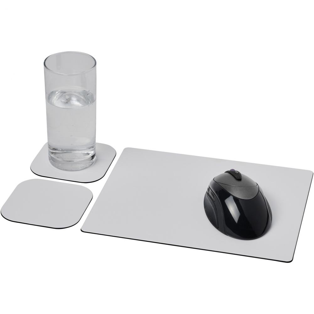 Logotrade corporate gifts photo of: Brite-Mat® mouse mat and coaster set combo 3