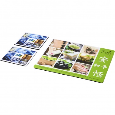 Logo trade promotional giveaways picture of: Q-Mat® mouse mat and coaster set combo 3