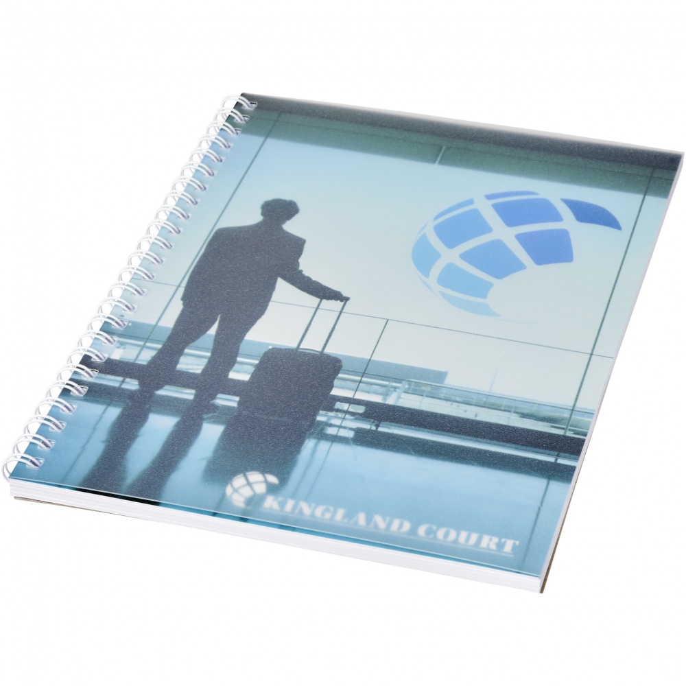 Logo trade advertising product photo of: Desk-Mate® wire-o A5 notebook PP cover