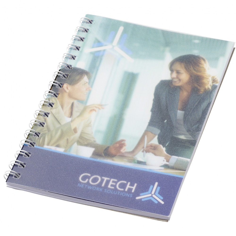 Logotrade advertising products photo of: Desk-Mate® spiral A6 notebook PP cover
