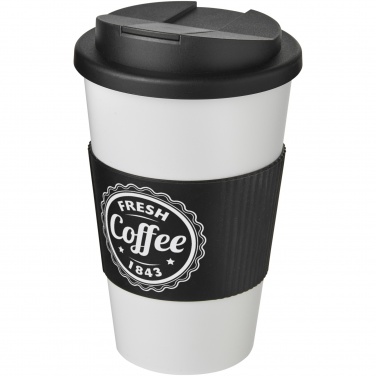 Logo trade corporate gift photo of: Americano® 350 ml tumbler with grip & spill-proof lid
