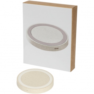Logotrade corporate gift picture of: Naka 5W wheat straw wireless charging pad